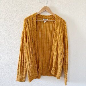 Mustard open Cardigan Size M